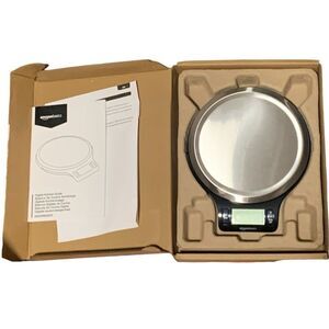 AmazonBasics Digital Kitchen Scale,  Auto Shut Off, Use as  Shipping Scale